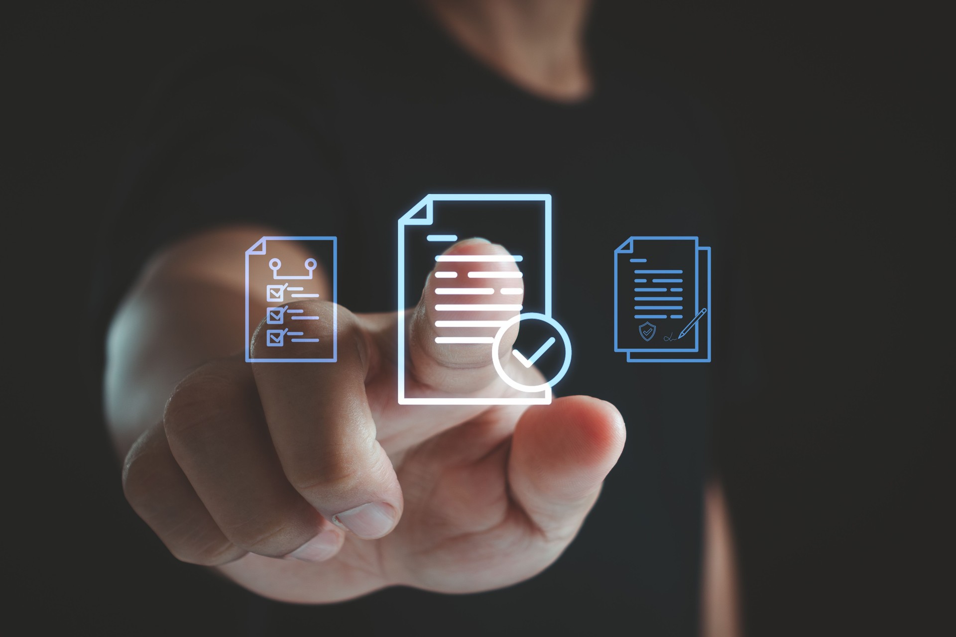 The check mark symbol represents the standard of quality control and quality assurance. ISO certified business, international standards, The company's product quality certificate is compliant.